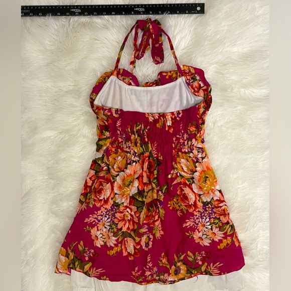 Pink Floral - S size - spring dress - Picture 4 of 4